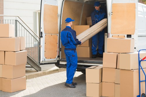 Office removals team planning a workplace move in Colliers Wood