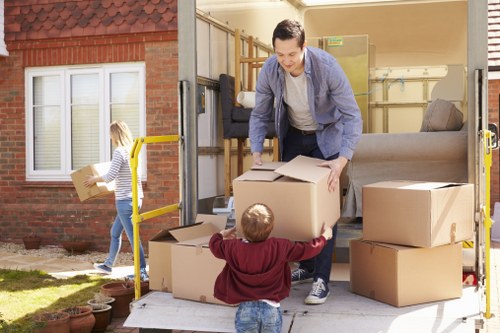 Colliers Wood man and van team preparing belongings for a local move