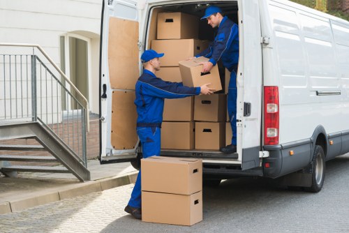 Organised moving day preparation for a local house relocation