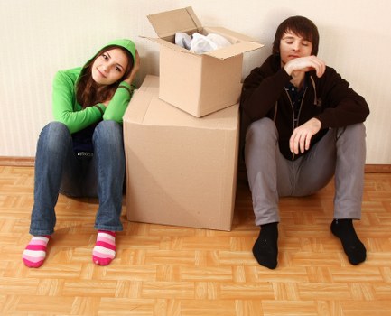 Professional van loading with secure transport practices