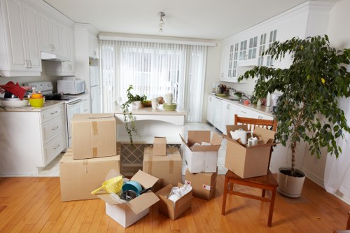 Commercial moving van support for a nearby Colliers Wood office relocation