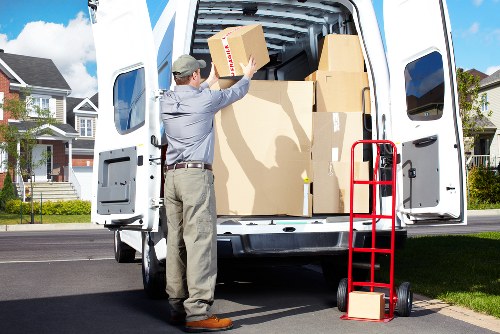 Securely loaded van with safety-focused packing