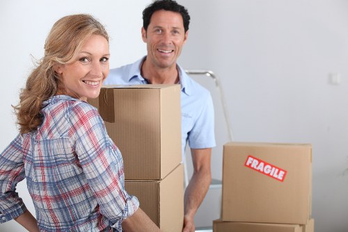 Preparing furniture and boxes for a Colliers Wood house move