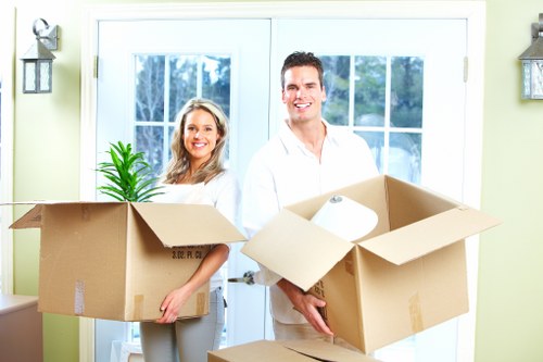 Commercial removal service handling office items in Colliers Wood